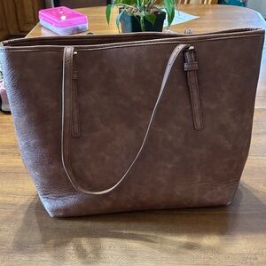 Urban Expressions Brown Tote Bag